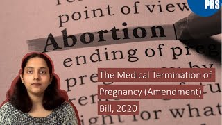 The Medical Termination of Pregnancy (Amendment) Bill, 2020 - Analysis