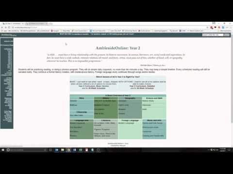 Hoe de AmblesideOnline website van Curriculum Doeleinden