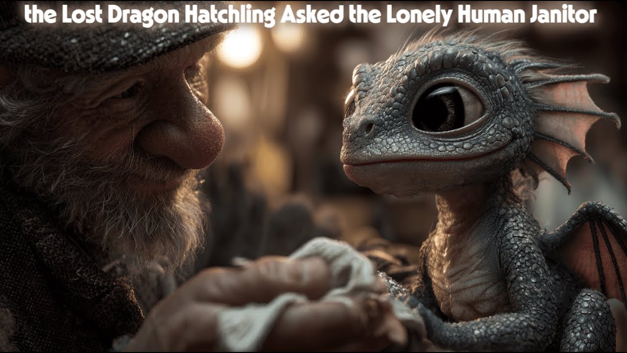 “May I Stay Here Tonight Lost Dragon Hatchling Asked  Lonely Human Janitor—Then Everything Changed