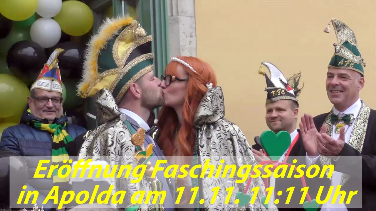Eröffnung der Faschingssaison 2023/24 in Apolda am 11.11.  11:11 Uhr