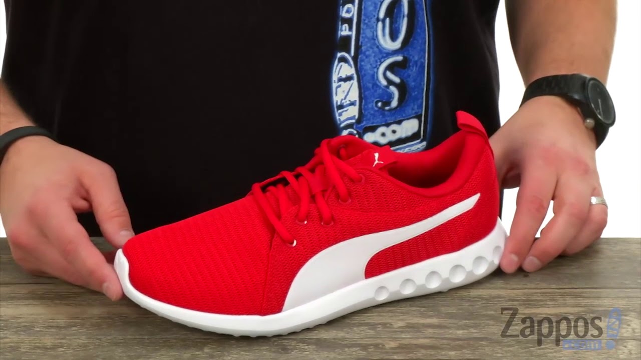 puma carson runner red and black