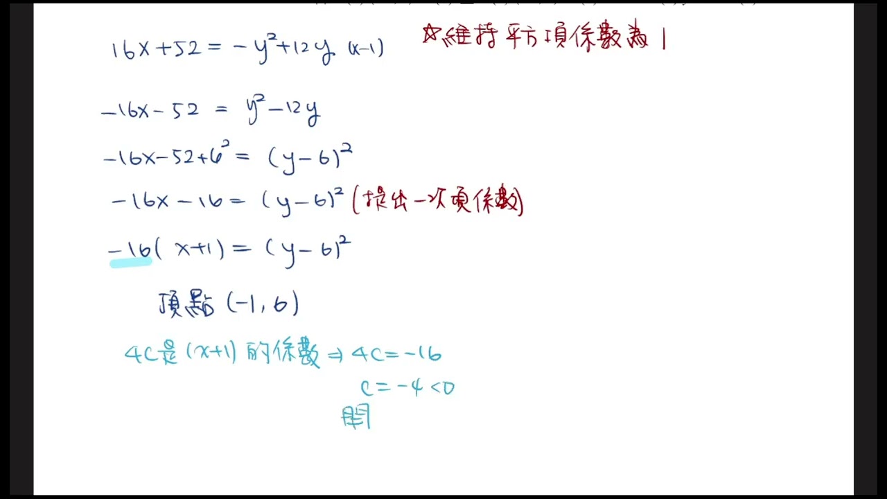 高三二次曲線講解3