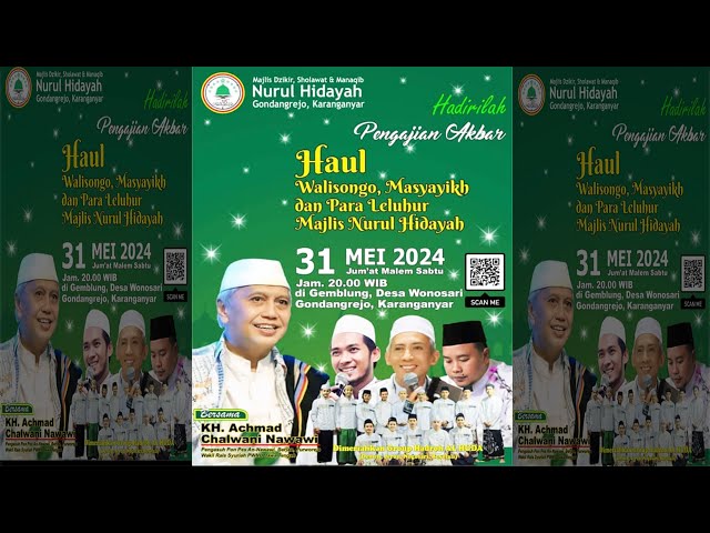 Live HAUL WALISONGO Masyayikh Dan Para Leluhur Majlis NURUL HIDAYAH //BIMA WARIS AUDIO// 31mei 2024 class=