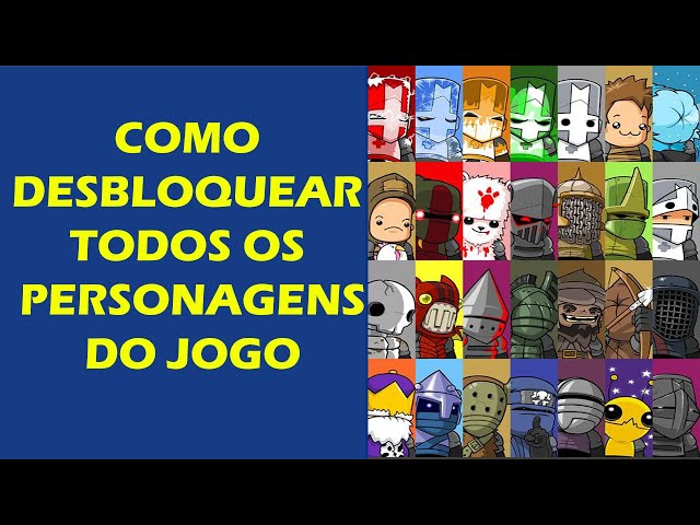 Castle Crashers Remastered - Como Desbloquear todos os personagens ? - Como  Liberar personagens? 