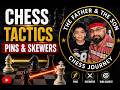Chess lesson # 14: Chess tactics! Pins & Skewers