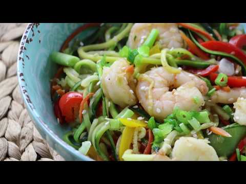 Zucchini & Shrimp Stir-Fry