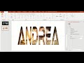 How to merge text and image in powerpoint