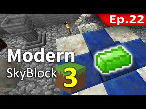🌳 Modern Skyblock 3 - แร่สีเขียวสุดจะแพง #22