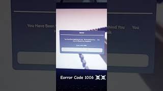 Error code 1006 ☠️☠️