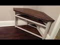 How to make a Corner TV Stand Part I - Farmhouse Style How to make a Corner TV Stand Part I - Farmhouse Style