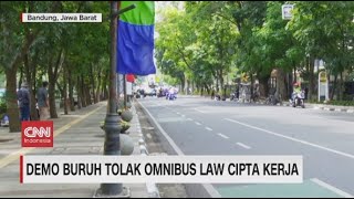 Demo Buruh Tolak Omnibus Law Cipta Kerja