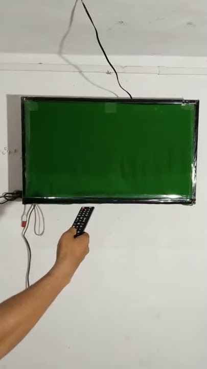 LED TV green screen video