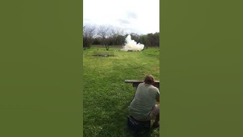 AR-15 Exploding Target Blows Up Tree