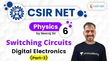 10:00 AM - CSIR UGC NET 2020 | Physics by Neeraj Sir | Switching Circuits (Part-3)