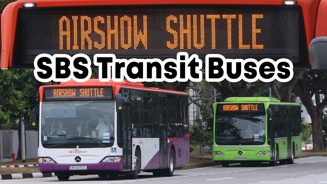 Singapore Airshow 2026 - SBS Transit Shuttle buses in action!