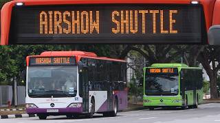 Singapore Airshow 2026 - SBS Transit Shuttle buses in action!