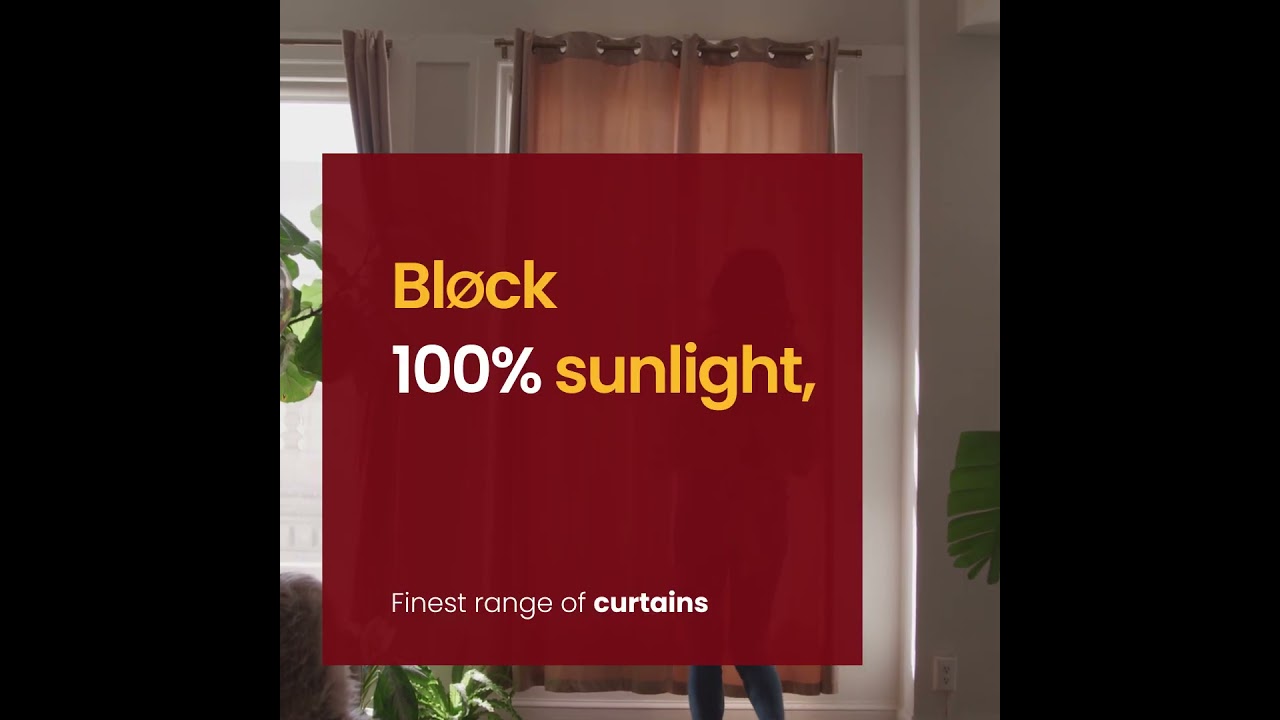 Say goodbye to Garmi in style with Blackout Curtains.