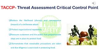 HACCP VACCP AND TACCP IN FOOD SAFETY