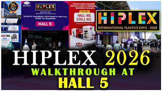 HIPLEX 2026 Hall 5 Walkthrough | Plastic Machinery & Industrial Minerals