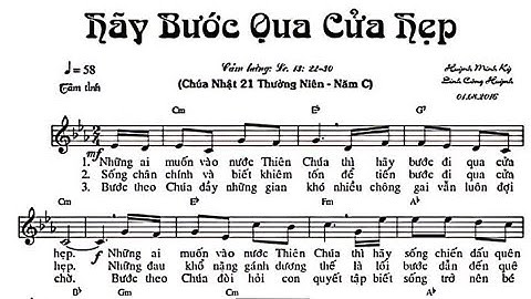 Hãy Bước Qua Cửa Hẹp || Huỳnh Minh Kỳ - Đinh Công Huỳnh ( Hiệp Lễ Chúa Nhật 21 Thường Niên Năm C )