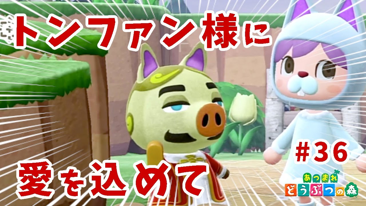 あつ森 トンファン 様に愛のプレゼント みみピーン Youtube