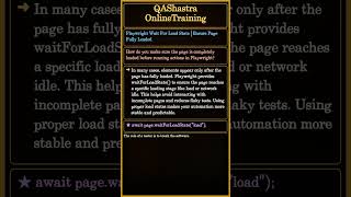 Playwright Wait For Load State | Ensure Page Fully Loaded