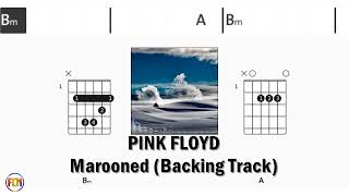PINK FLOYD - Marooned • Backing Track | Scrolling Guitar Chords & Lyrics
