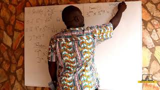 SHS 2 Core Mathematics | Solving examples under  indices