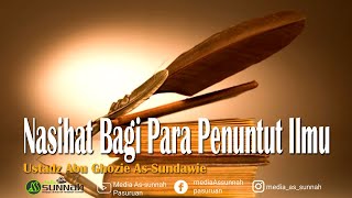 Nasehat untuk penuntut ilmu