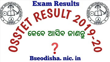 Osstet result 2919-20||osstet result date||osstet bseodisha upcoming result 2020