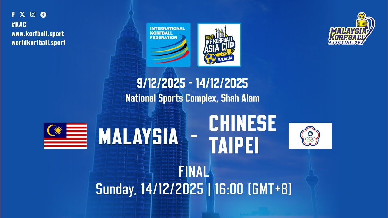 The Final | Malaysia - Chinese Taipei | IKF Korfball Asia Cup 2025