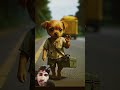 The poor puppy didn't have dollar to buy medicine so, his friends making fun of him #shortsfeed #đồ