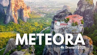 Meteora 4k Drone 2021- The Suspended Monestaries - Beautiful Greece Travel Site by Jaychel 3,098 views 2 years ago 3 minutes, 18 seconds