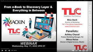 Famous From e-Book to Discovery Layer & Everything in Between | TLC & Mackin Wealth
