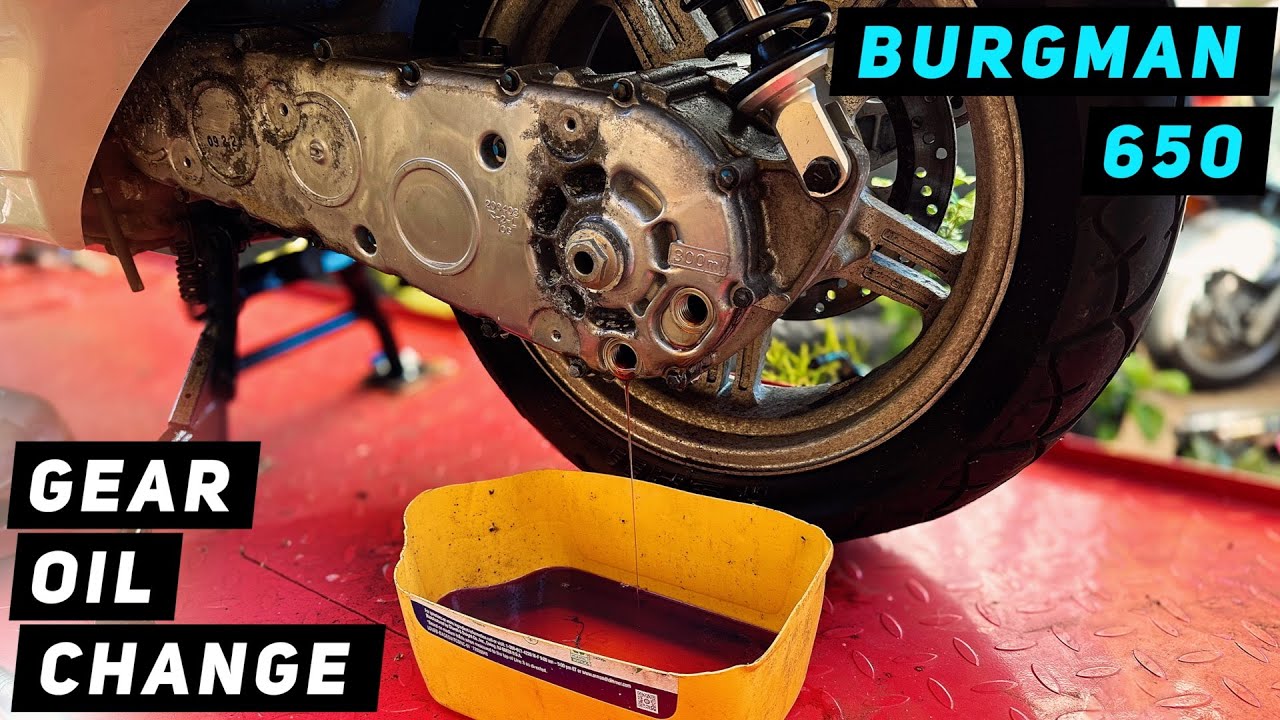 Suzuki Burgman 650 - Замена масла в коробке передач / главной передаче | Mitch's Scooter Stuff