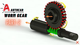 Making 3d Worm Gear In Autocad Part-2 by Learn With Me 2,967 views 3 years ago 18 minutes
