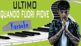 ULTIMO - Quando Fuori Piove KARAOKE (Piano Instrumental) chords