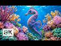 8K Underwater Galaxy – Magical Sea Life &amp; Calming Nature Sounds - Sea Animals For Relaxation