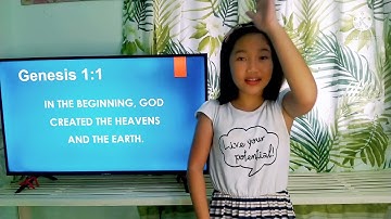 Genesis 1:1 memory verse with action