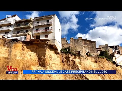 Video Frana di Niscemi, le immagini delle case che crollano nel vuoto - Vita in diretta 27/01/2026