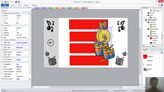 Constract 2 - Membuat game pengenalan alat musik screenshot 3