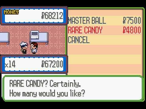 POKEMON RUBY CHEATS(RARE CANDY,MASTER BALL,SHINY,WALKTHROUGH WALLS,LEGENDAY  POKEMON-LUGIA) 