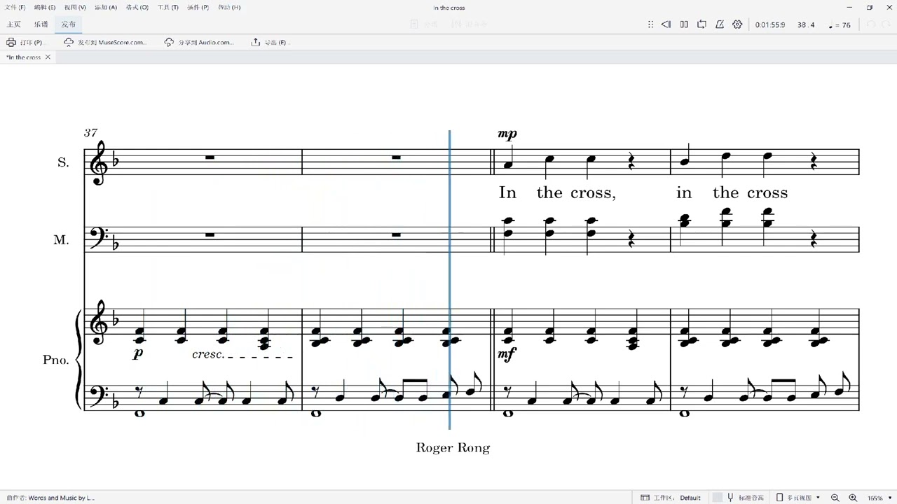 In the cross --- Soprano