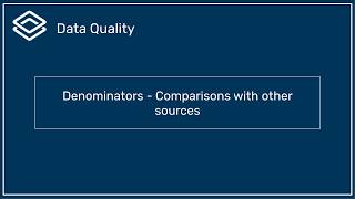 Denominators : Comparisons With Other Sources