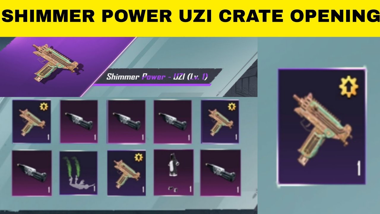 New uzi crate opening | Shimmer power uzi crate opening