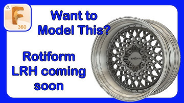 Rotiform Rim Modeling Teaser - Fusion 360 #Fusion360 #Rotiform #RimDesign