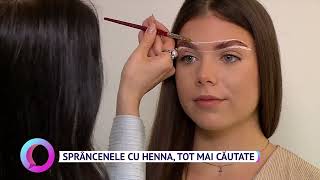 Sprâncenele cu henna, tot mai căutate