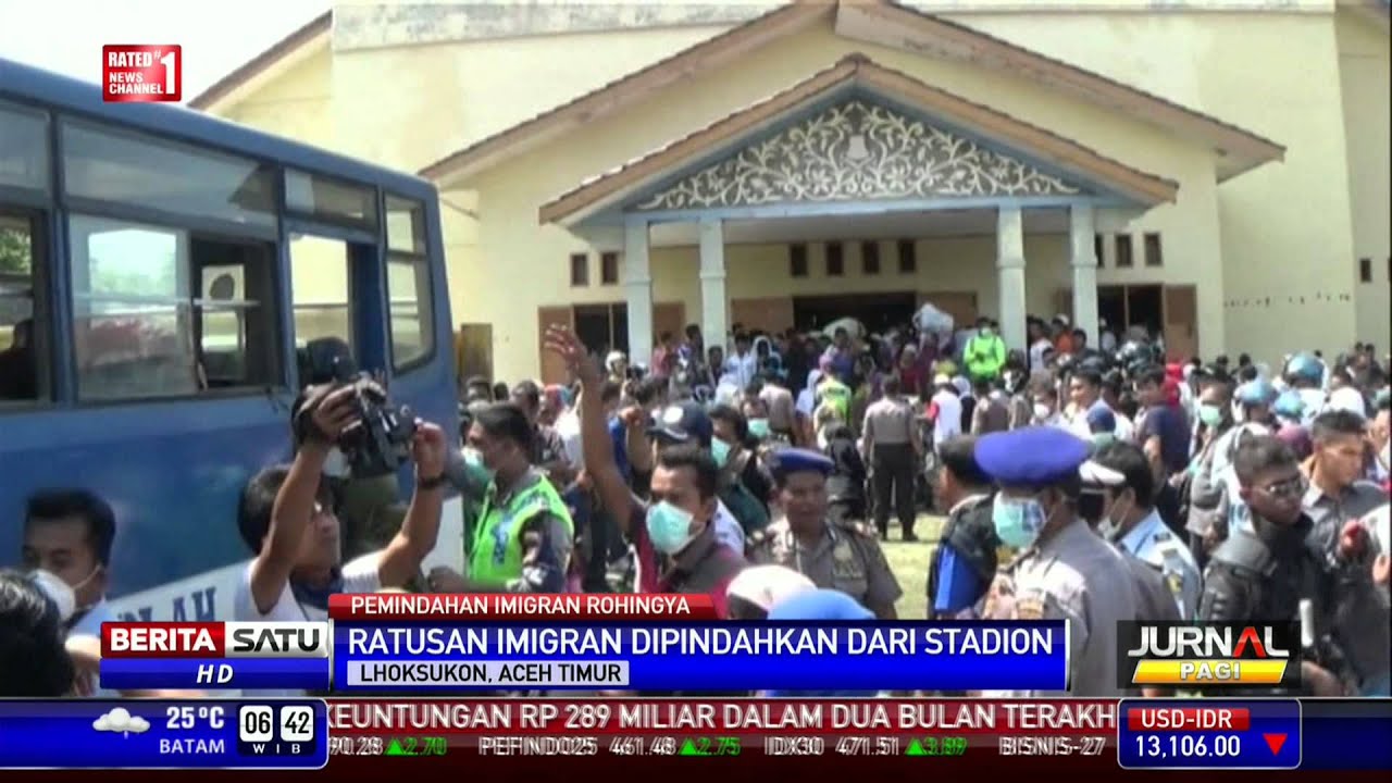 Imigran Rohingya Dipindahkan ke Perumahan Aceh Utara
