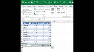 Adding A Total Row To Your Table In .