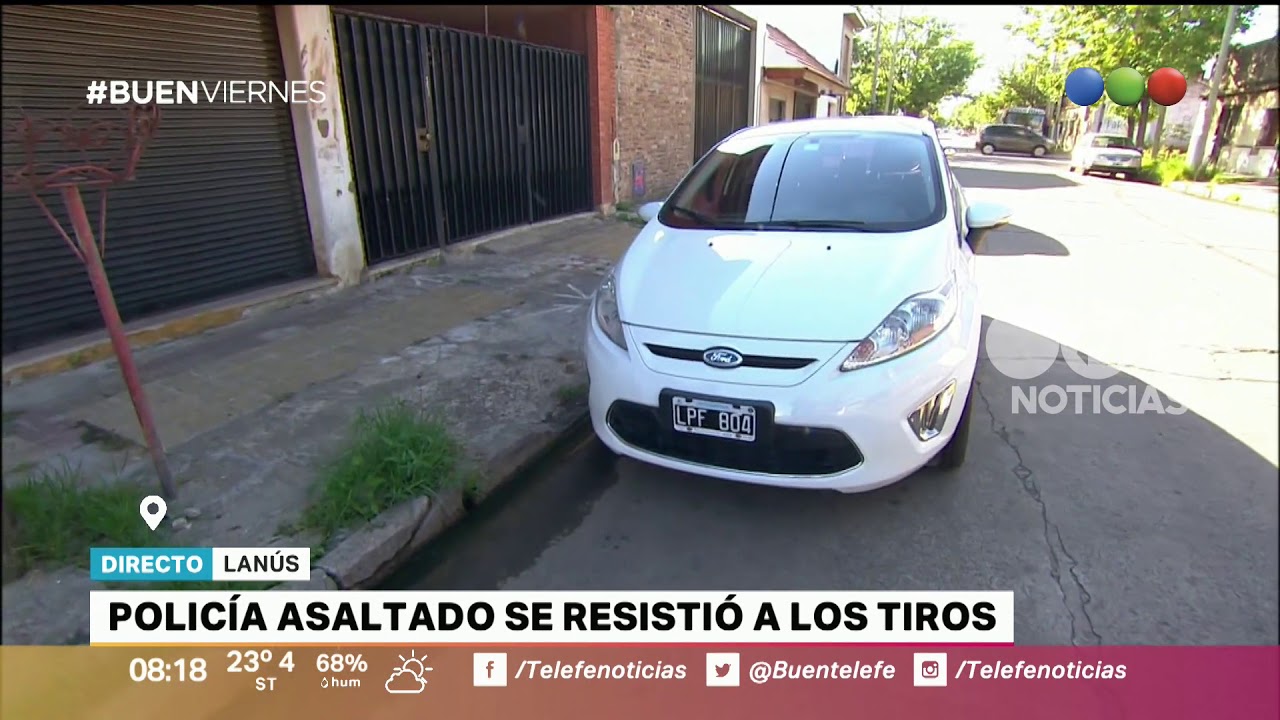 Quisieron robarle a un policía, se resistió a los tiros - Buen Telefe inseguridad ciudadana